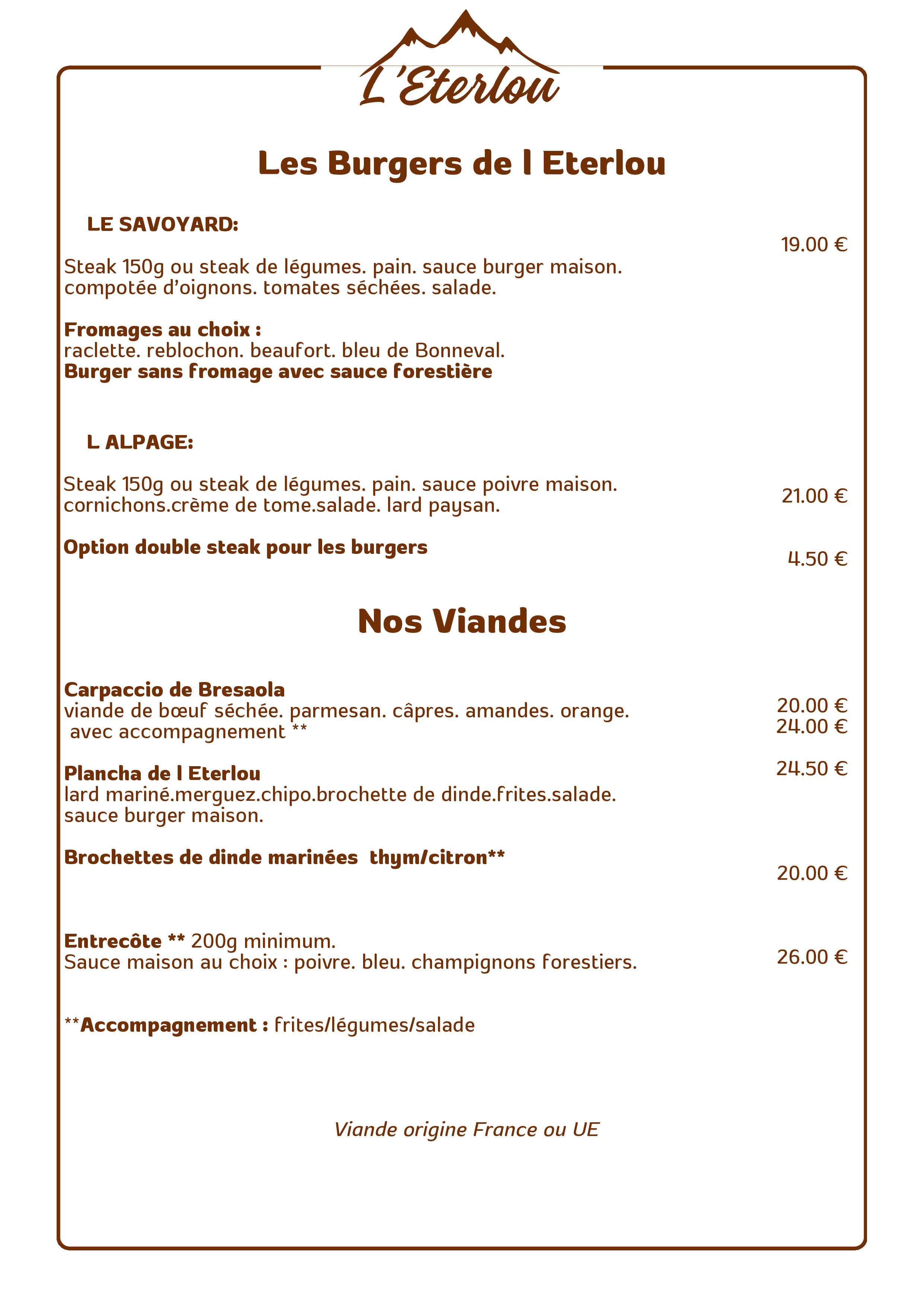 MENU ETE 2026 7 5